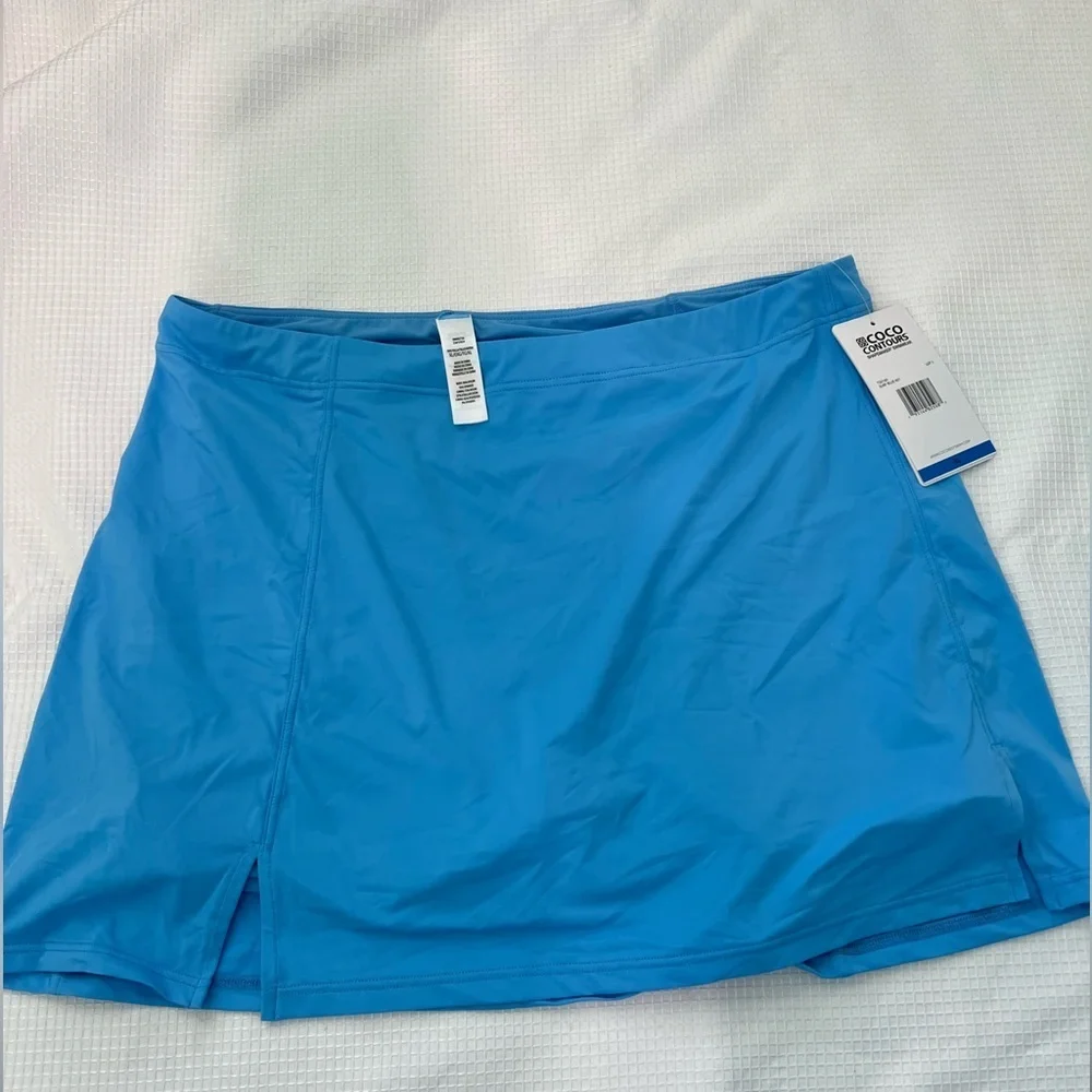 Coco Contours Tenacity A-Line Pull On Swim Skort - Keepsake Size XL